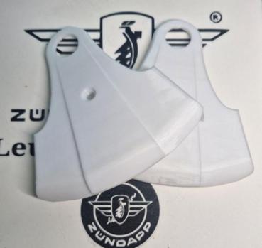 Zündapp Vordergabel-​Zierkappensatz 561-23.900 – Exklusiver Nachbau aus PETG-​Vollmaterial - LACKIERBAR !!!!!!!